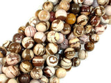 Brown Zebra Jasper, 10mm Round Beads-Gems: Round & Faceted-BeadXpert