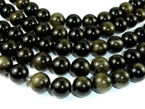 Golden Obsidian, 14mm Round beads-Gems: Round & Faceted-BeadXpert