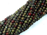 Dragon Blood Jasper Beads, 4mm, Round Beads-Gems: Round & Faceted-BeadXpert