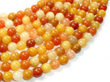 Genuine Old Yellow Jade Beads, Round, 8mm-Gems: Round & Faceted-BeadXpert