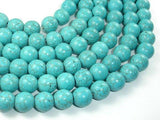 Howlite Turquoise Beads, 12mm Round Beads-Gems: Round & Faceted-BeadXpert