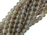 Gray Agate Beads, 8mm Round Beads-Gems: Round & Faceted-BeadXpert