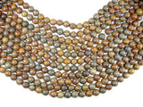 Bamboo Leaf Jasper Beads, 10 mm Round Beads-Gems: Round & Faceted-BeadXpert