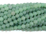 Matte Green Aventurine Beads, 6mm Round Beads-Gems: Round & Faceted-BeadXpert