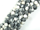 Matte Zebra Jasper Beads, 8mm, Round Beads-Gems: Round & Faceted-BeadXpert