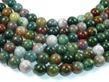 Indian Agate Beads, Fancy Jasper Beads, 12mm-Gems: Round & Faceted-BeadXpert