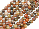 Orange River Jasper, 8mm Round Beads-Gems: Round & Faceted-BeadXpert