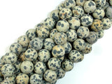 Matte Dalmation Jasper Beads, 10mm Round Beads-Gems: Round & Faceted-BeadXpert