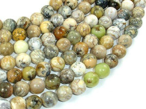 Dendritic Opal Beads, Moss Opal, 10mm Round Beads-Gems: Round & Faceted-BeadXpert
