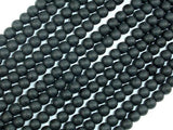 Matte Black Stone, 4.5mm Round Beads-Gems: Round & Faceted-BeadXpert