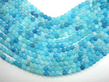 Frosted Matte Agate - Sea Blue, 8mm Round Beads-Gems: Round & Faceted-BeadXpert