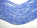 Frosted Matte Agate - Blue, 6mm Round Beads-Agate: Round & Faceted-BeadXpert