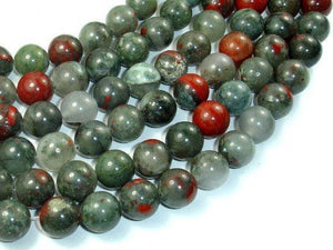 African Bloodstone, 12mm (12.4 mm)-Gems: Round & Faceted-BeadXpert
