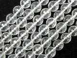 Clear Quartz Beads, 12mm Faceted Round Beads-Gems: Round & Faceted-BeadXpert